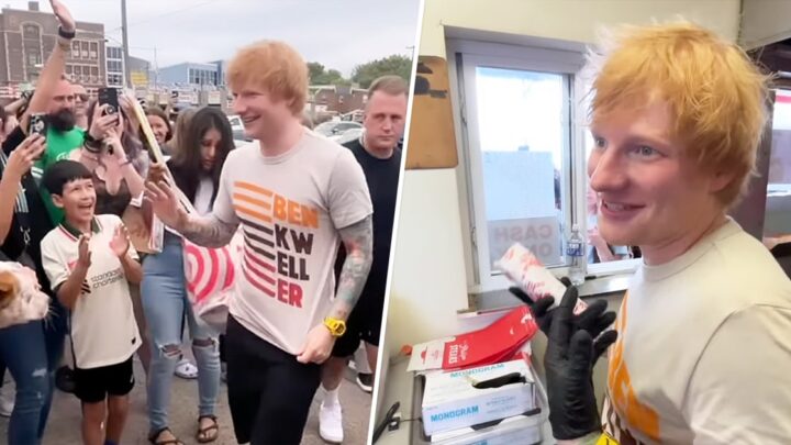 Regardez Ed Sheeran apprendre à faire un Philly cheesesteak pour les fans