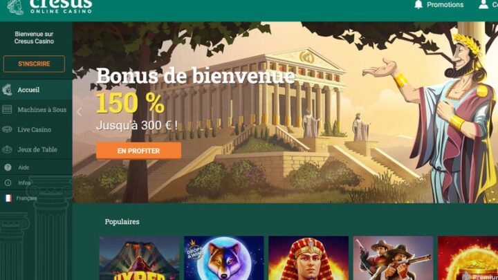 Cresus Casino : une expérience de jeu en ligne inoubliable sur le casino en ligne !